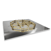 Octagonal Brass Burner/Square Plate - CFBO320